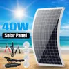 40W 18V 5V Solar Panel Charger USB DC Dual Output Polycrystal Power For Yacht RV Roof