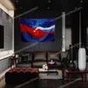 Bandiera dell'amicizia Banner Poliestere 96 * 144 cm Appendere al muro 4 anelli di tenuta Bandiera personalizzata indoor Cina MANTENERE LA CALMA E CONTINUARE Amicizia Russia stringersi la mano