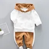 Ropa infantil para bebés Ropa Conjunto Otoño Invierno Nacido Niños Camiseta Pantalones Traje Traje 210429