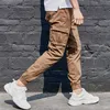 KUEGOU Baumwolle Spandex Frühling Männer Casual Hosen Militär Mode Slim Jogger Hosen Mehrere Taschen Safari Plus Größe KK-2918 210714