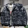 2023winter Down Jackets Coat Parka Bandana Paisley Mönster Harajuku Hip Hop Hooded Jackets för män Outwear Windbreaker Streetwear