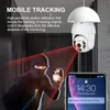 3MP Tuya Smart Life lampa z żarówką zewnętrzną kamera Wifi IP PTZ IR Night Vision bezpieczeństwo w domu automatyczne śledzenie nadzór wideo