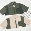 Summer Men's Shirt Jacket Patched Color Retro Oversize Style Casual Shirts 2 Colors M-XL #511432