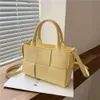 Female Bag Spring and Summer Pu Woven Shopping One Shoulder Menger High-capacity
