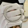 2022 High-end Jewelry Women Arc De Triomphe Brass Gold-plated Twisted Diamond Bracelet Ins Wind Racing Home Twist Dia