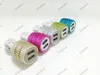 다채로운 LED 자동차 충전기 2 포트 담배 포트 5V 2.1A 마이크로 자동 전원 어댑터 듀얼 USB 전화 7 플러스 삼성 S8 S7 OM-N7