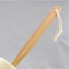 Éponge de bain naturelle à manche en bois, brosse à récurer le dos luffa, brosse de douche à longue portée 5038 Q26583206