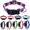 10 kleuren Pet Cat Dog Collars Comfortabele kleurrijke verstelbare kraag Fadewetse Sublimatie Afdrukken Designer Boheemse Britse stijl