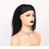 Kinky Curly Half Wig head band Human Hair For Black Women Kinky Curly Headband Wig Affordable Natural Hair Wig 150 density9647544