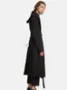 Men's Trench Coats Niche Design Windbreaker Long Loose Large Size Tight Coat Black Sleeve Fashion Slim
