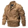 Veste de bombardier militaire de taille plus hommes printemps automne décontracté multi-poches vestes de pilote mâle armée cargo vol vestes pour hommes m-6xl 210723