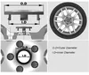 100pcs 62mm 57mm cromo preto roda de carro cobre tampa central hub caps distintivo emblema para yaris carro-acessórios240t