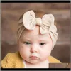 Baby, barn maternitym mism ins mode 23 färger bowknot solid baby huvudband bågeband barn pojke flicka turban huvud wrap hår aessories d