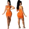 Bulk objekt kvinna klänningar One Piece Set Sexig Mini Dress Casual Kjol Designer Högkvalitativ Elegant Lyxklubb Använd Kvinnor Sommarkläder KLW6516