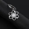 The Bigbang Theory Atom Key Chain Women Men Stainless Steel Physics Chemistry Science Pendant Keyring Holder Jewelry Gift