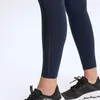 L-128 Pantaloni da yoga in spandex da donna con tasche Pantaloni sportivi da palestra di alta qualità Leggings elastici da fitness Pantaloni da donna complessivi253a