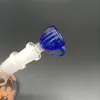 14mm 18mm Masculino Cachimbo de Água Tigelas de Vidro Peça Fumar Erva Seca Tabaco Funil Adaptador Conjunto Para Água Bong Dab Rig