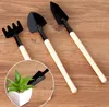 3 Piece Suit Small Harrow Spade Shovel Portable Mini Garden Tools for Planting Children Hand Tools SN4313