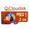 Cloudkisk 2 GB rode Micro SD-kaart Micro SD-kaartkwaliteit MemoryTF-kaart CE FCC-certificering