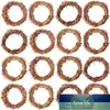 Pieces Wreaths Vine Branch Wreath Christmas Rattan Garland Decoration 3.14 Inch & 5.9 Inches Decorative Flowers