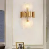 Art Deco Glass Wall Lights Modern Bedroom Lamp AC110V 220V Gold El Corridor Fixtures Lamps