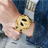 Temeite Brand Gold Mens Quartz Klockor Sport Digital Watch Män LED Dual Display Armbandsur Vattentät Lysande Relogio Masculino-2022