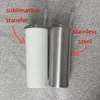 20oz skinny tumblers sublimação em branco copo de aço inoxidável canecas Cerveja clássico copo com palhas da tampa navio mar