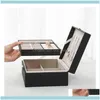 Jewelry Packaging & Display Jewelryjewelry Pouches Bags Box 2Layer Large Capacity Casket Makeup Organizer Necklace Earring Holder Storage