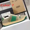 dam Platta Casual skor kvinnor Reseläder snörning sneaker 100% kohud Sneakers mode Bokstäver kvinna vit brun sko plattform män gym sneakers Stor storlek 35-42-45