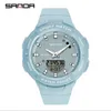 Sanda Brand Fashion Trend Outdoor CWP Watches Boys and Girls Средней школы средней школы Кварце