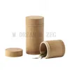 Förseglad Tea Barrel Travel Portable Bamboo Canister Tea Storage Jars Tea Canister Förpackning Lufttäta burkar