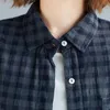 Johnature coreano outono outono irregular manta virada coleira de algodão de algodão mulheres tops camisa de manga longa mulheres camisa 210521