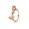 100% autentico anello in argento sterling 925 Pan 15 stile oro rosa impilabile stelle del partito anelli per le donne regalo di gioielli di marca argenti originali