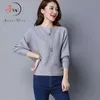 Pull Femme Jesień Zima Kobiety Sweter Batwing Rękaw Jersey Mujer Oversized Jumper Slash Neck Damskie Dzianiny Swetry Płaszcz 210918