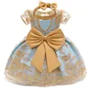 Baby Girl Dress For Girls Party Dress Lace Bow Infant Christening Gown Tutu 1 Year Birthday Dress Headband 6 9 12 24 Months5887651