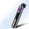 USB electronic cigarette lighters with electric quantity display for long Mini charging double arc lighter ZC205