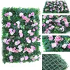 Fiori decorativi ghirlande da 60 cm per la parete del fiore fai -da -te forniture per la parete di seta peonie rosa decorazioni a fila arti