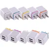 Alta qualità 5V 2.1 + 1A doppio USB AC Travel US Caricabatteria da muro Spina Caricabatterie doppio per Samsung Galaxy HTC Smart Phone Adapter