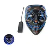 DHL Halloween Scary Party Mask Cosplay Led Mask Illumina EL Wire Maschera horror per Festival Party A12