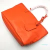 Designer-Mode-Einkaufstasche für Damen, große und mittelgroße Strandtaschen mit Echtlederbesatz und Griff, wasserdichte Wende-Tragetaschen P282J