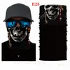 Home Half face series Skull Headband autumn and winter party masks protection magic scarf warm sports riding elastic Halloween mask ZC438-E