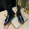 High-End Quality Buty Moda Kobiety Chelsea Boot Oryginalna Skóra Jesień Zima Kostki Botki Skóry Wołowina TPU Outsole Martin 3381