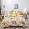 Plant Bedding Set Luxury Family Set Sheet Duvet Cover Pillowcase Set for Boys Girls Room Bed Linen Plant Strawberry Printed 210706