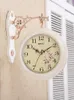 Romantik Avrupa Duvar Saati Modern Tasarım Lüks Yaratıcı Vintage Çift Taraflı Sessiz Reloj Pared Ev Dekor Eb5WC Saatler