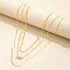 Pendant Necklaces Trendy Creative Design Inlaid Zircon Imitation Pearl Necklace Elegant Personality Multi-layered Women's Party Jewelry