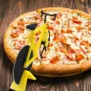 Bakeware Bicycle Shaped Pizza Cutter Dual Cutting Wheels Knife Bike Slicer with Stand Tool Kitchen Gadgets Wasd