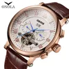 ONOLA Marchio business multifunzione orologio meccanico automatico maschile quadrante grande in pelle originale acciaio impermeabile orologio in oro rosa man2022