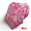 Mode Tillbehör Novelty Men Neck Slipsar 8cm Blå Slips för Man Paisley Floral Bowtie