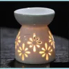 Fragrance Lamps Home Fragrances Decor Garden Ceramic Oil Burners Wax Melt Holders Aromatherapy Essential Aroma Lamp Diffuser Candle Tealig