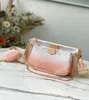 Multi Pochette Accessoires дизайнер мини-цепная сумка с круглым кошельком монеты, гибридные корпусные сумки для тела